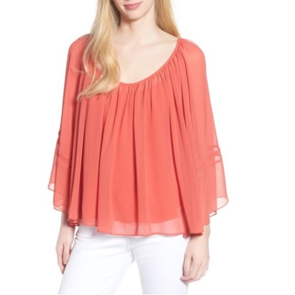 Chelsea28 Flowy Chiffon Top